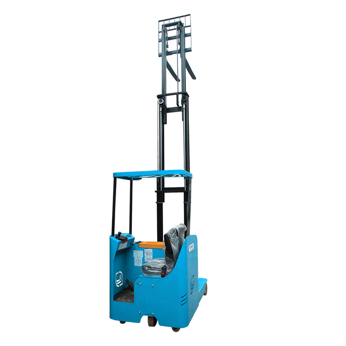 Large reach electric forklift